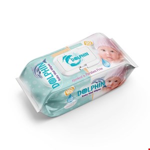 دستمال مرطوب کودک دلفین